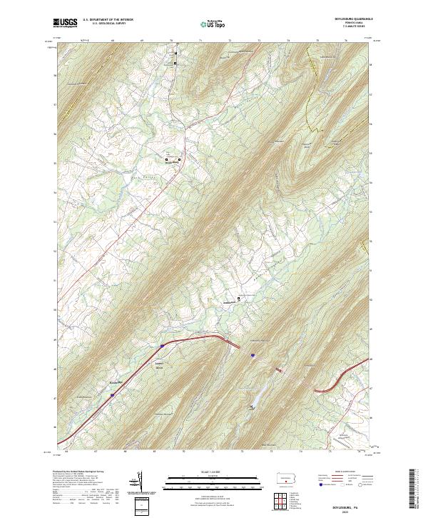 Doylesburg, PA — USGS 7.5-minute topo (2023)