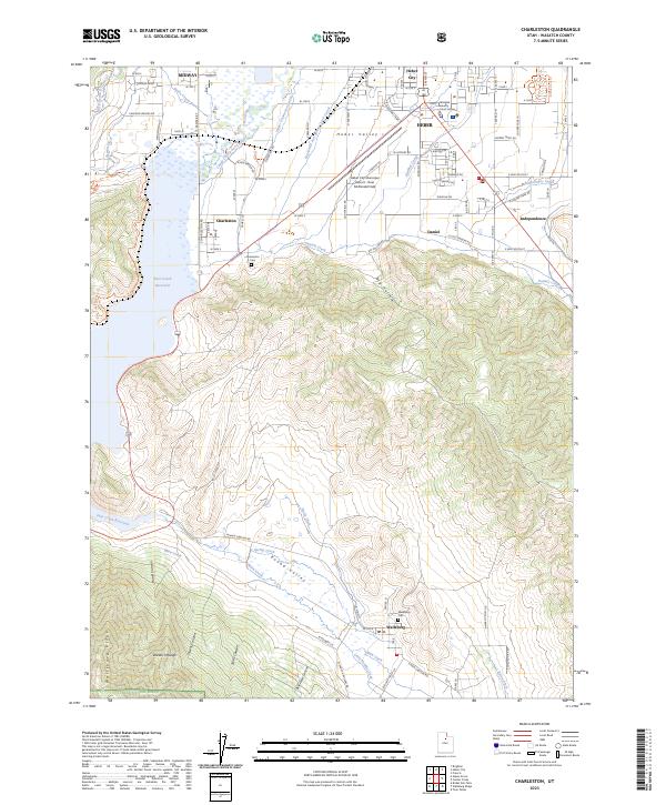 Charleston, UT — USGS 7.5-minute topo (2023)