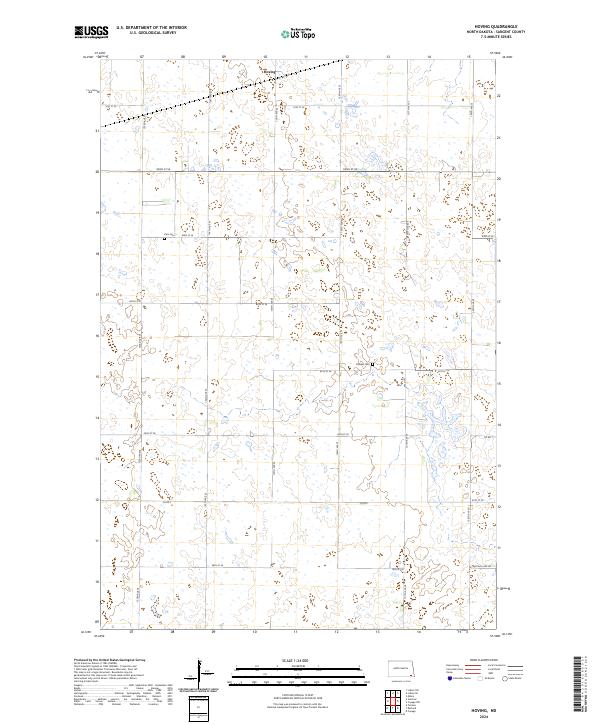 Hoving, ND — USGS 7.5-minute topo (2024)