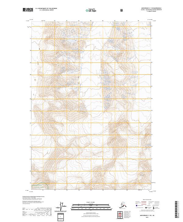 Anchorage C-1 SE, AK — USGS 7.5-minute topo (2023)