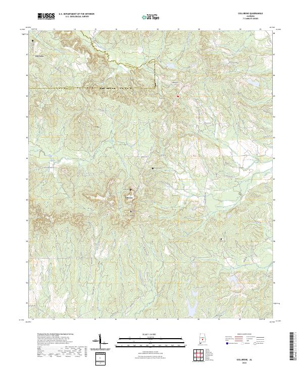 Collirene, AL — USGS 7.5-minute topo (2024)