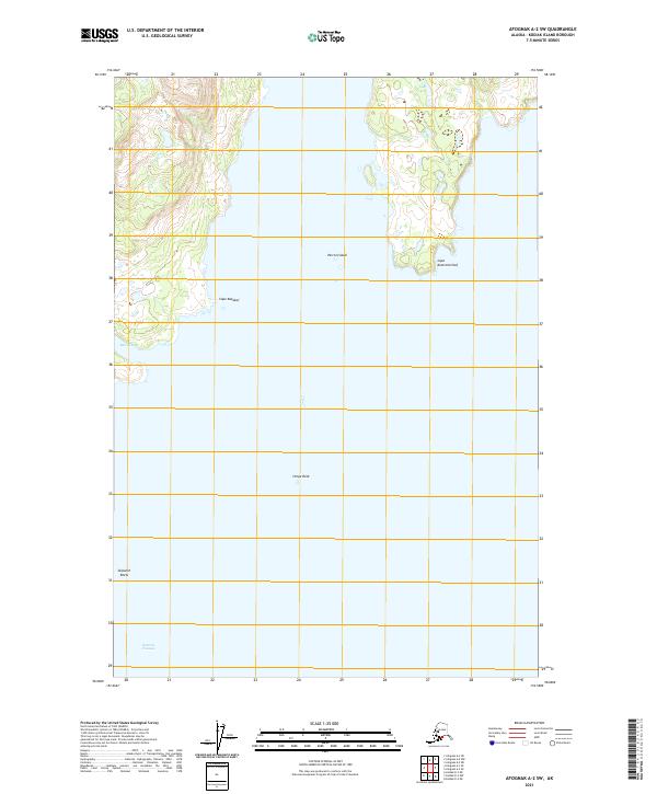 Afognak A-2 SW, AK — USGS 7.5-minute topo (2021)