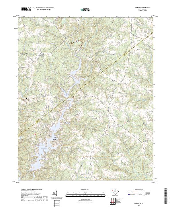 Antreville, SC — USGS 7.5-minute topo (2024)
