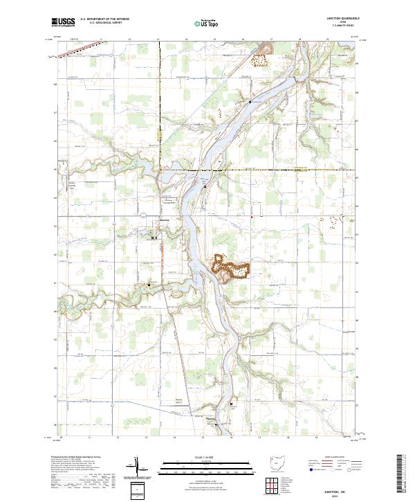 Junction, OH — USGS 7.5-minute topo (2023)