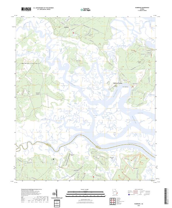 Seabrook, GA — USGS 7.5-minute topo (2024)