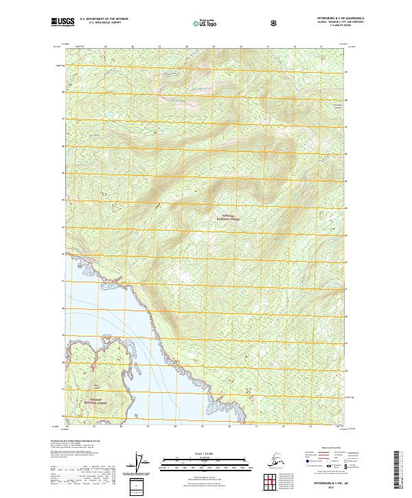 Petersburg B-3 SW, AK — USGS 7.5-minute topo (2021)