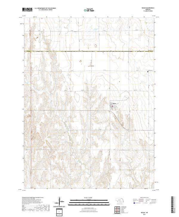 Ragan, NE — USGS 7.5-minute topo (2021)