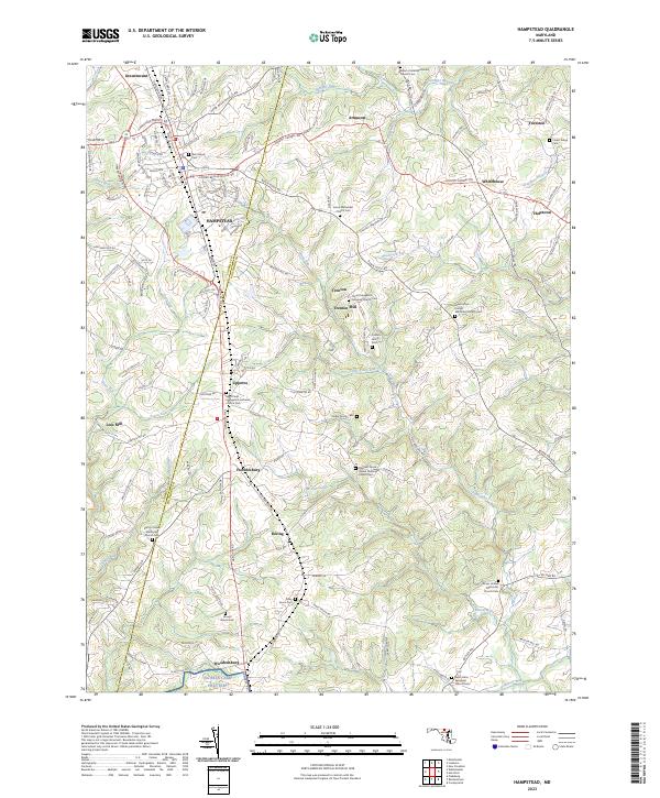 Hampstead, MD — USGS 7.5-minute topo (2023)