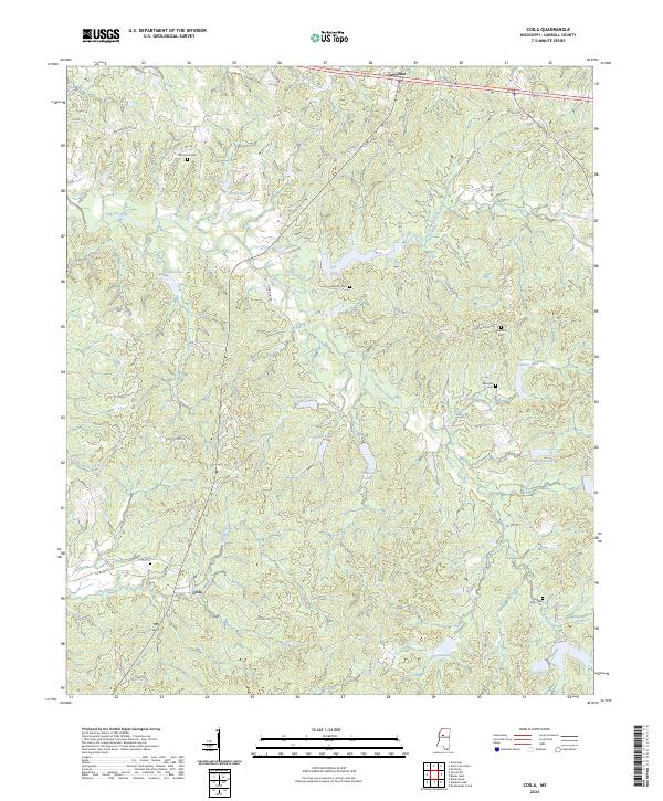 Coila, MS — USGS 7.5-minute topo (2024)