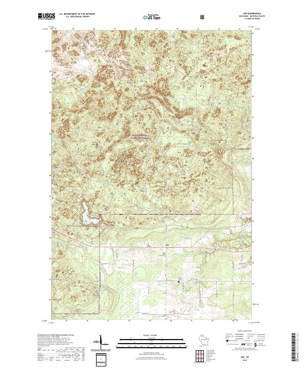 Ino, WI — USGS 7.5-minute topo (2022)