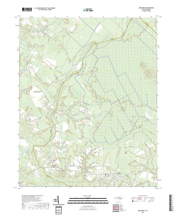Reelsboro, NC — USGS 7.5-minute topo (2022)