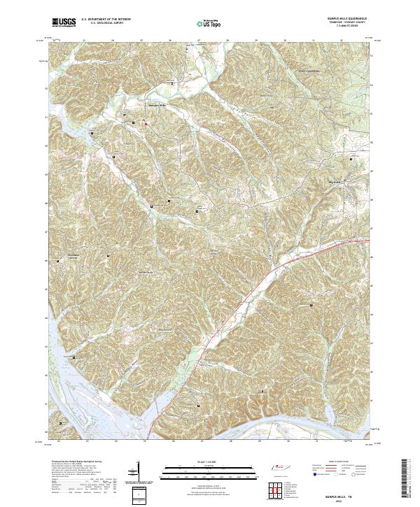 Bumpus Mills, TN — USGS 7.5-minute topo (2022)