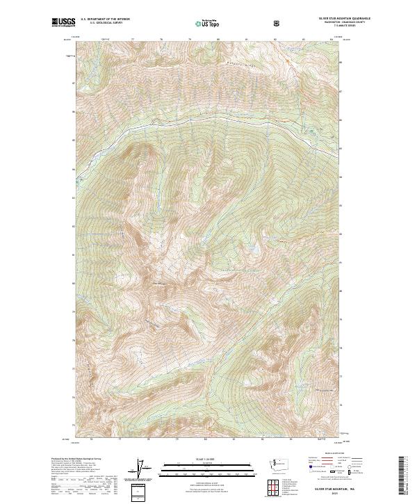 Silver Star Mountain, WA — USGS 7.5-minute topo (2023)