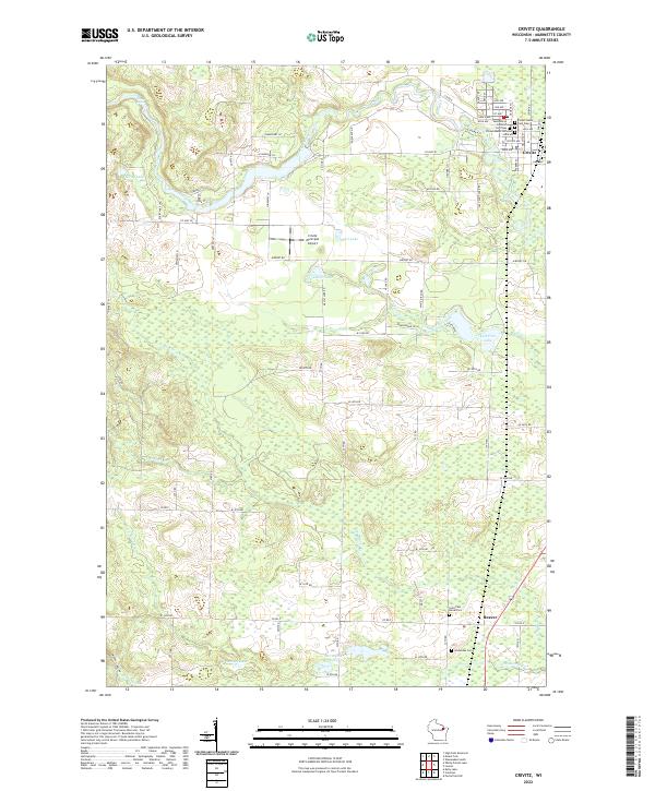 Crivitz, WI — USGS 7.5-minute topo (2022)