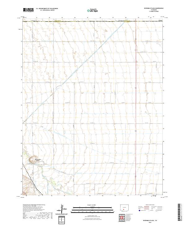 Sevenmile Plaza, CO — USGS 7.5-minute topo (2022)