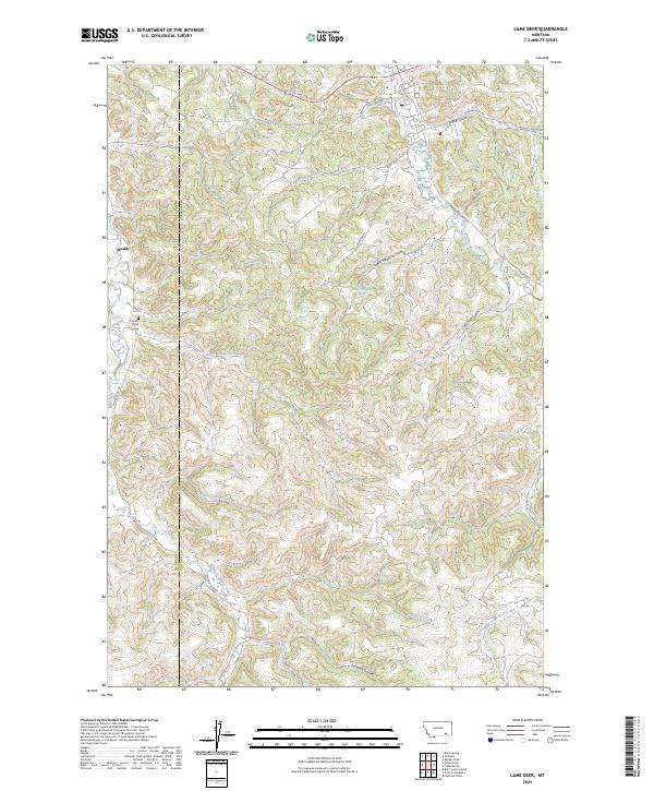 Lame Deer, MT — USGS 7.5-minute topo (2024)