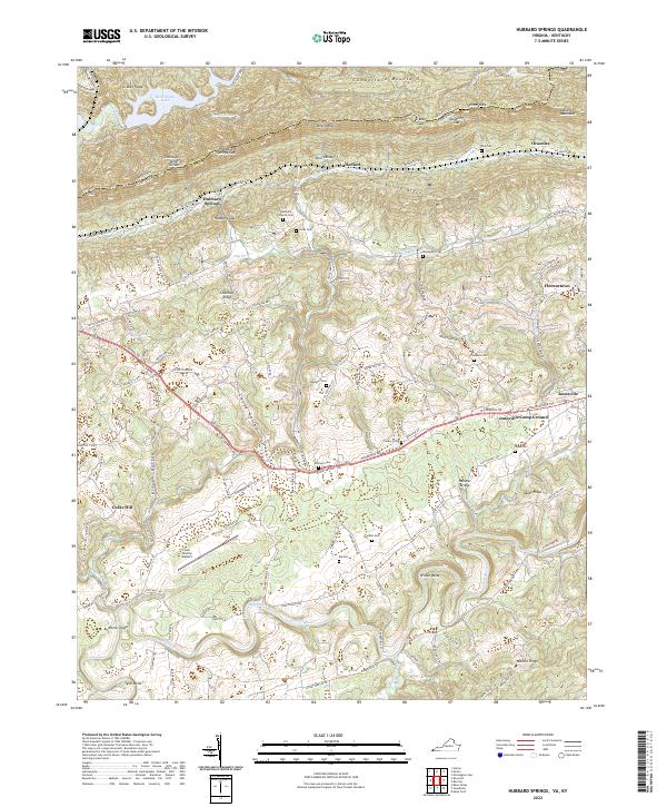Hubbard Springs, VA-KY — USGS 7.5-minute topo (2022)