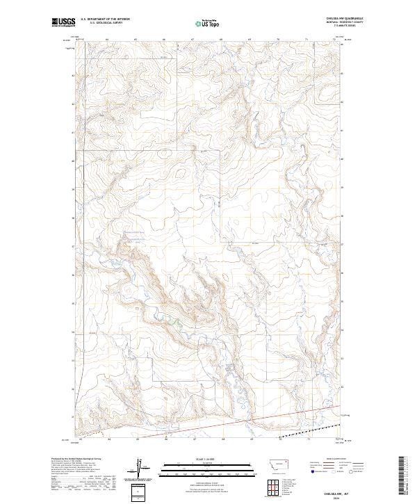 Chelsea NW, MT — USGS 7.5-minute topo (2024)