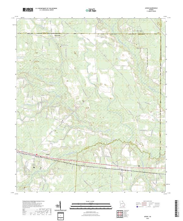 Axson, GA — USGS 7.5-minute topo (2024)