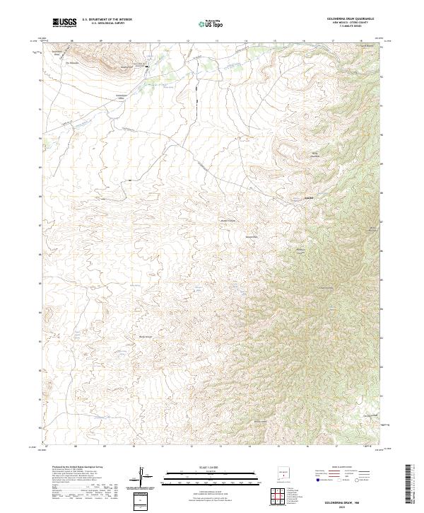 Golondrina Draw, NM — USGS 7.5-minute topo (2023)