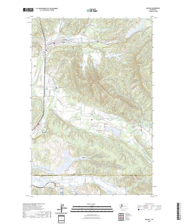 Bucoda, WA — USGS 7.5-minute topo (2023)