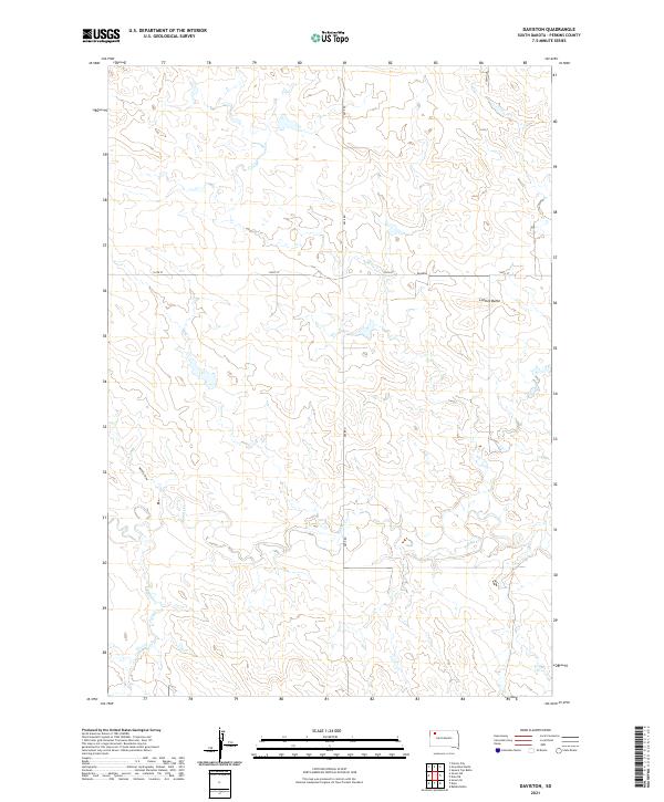 Daviston, SD — USGS 7.5-minute topo (2021)