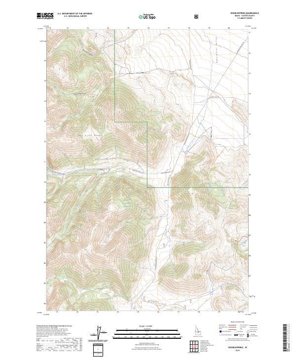 Doublespring, ID — USGS 7.5-minute topo (2023)