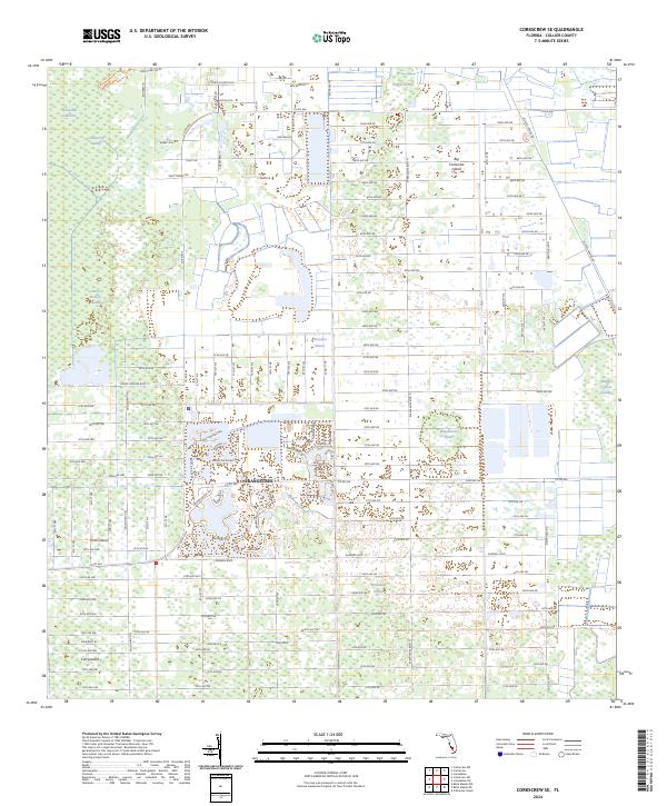 Corkscrew SE, FL — USGS 7.5-minute topo (2024)