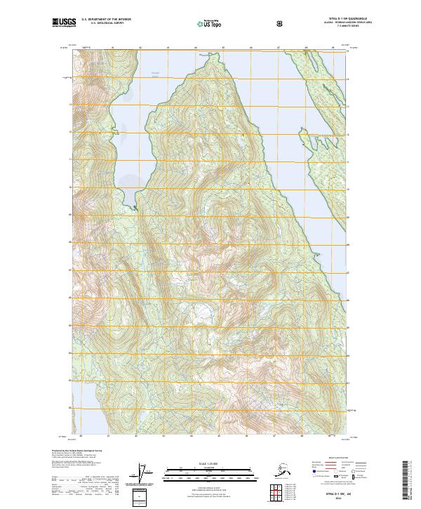 Sitka D-1 SW, AK — USGS 7.5-minute topo (2024)