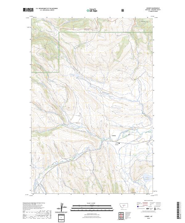 Lennep, MT — USGS 7.5-minute topo (2024)