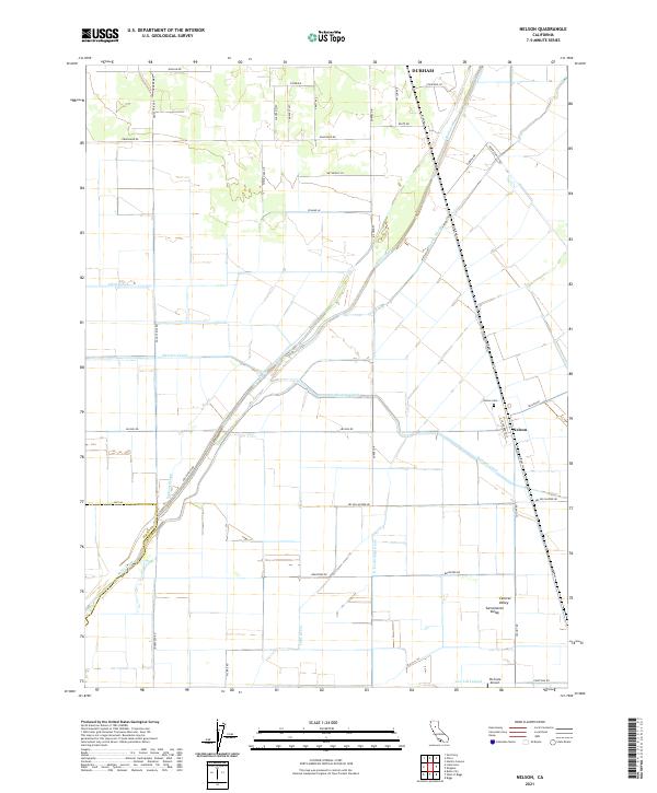 Nelson, CA — USGS 7.5-minute topo (2021)
