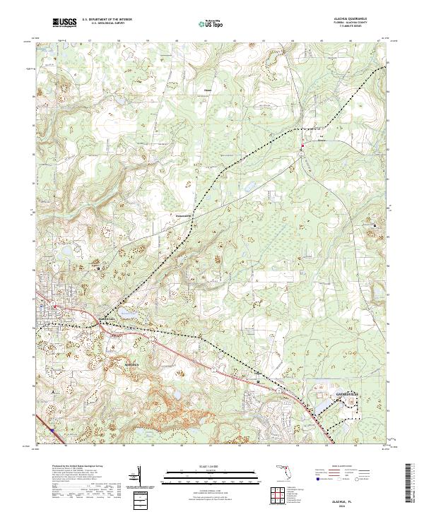 Alachua, FL — USGS 7.5-minute topo (2024)
