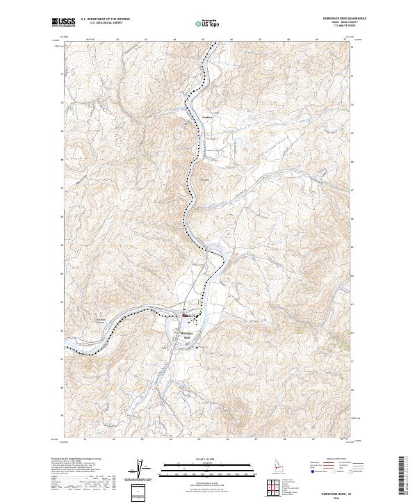 Horseshoe Bend, ID — USGS 7.5-minute topo (2024)