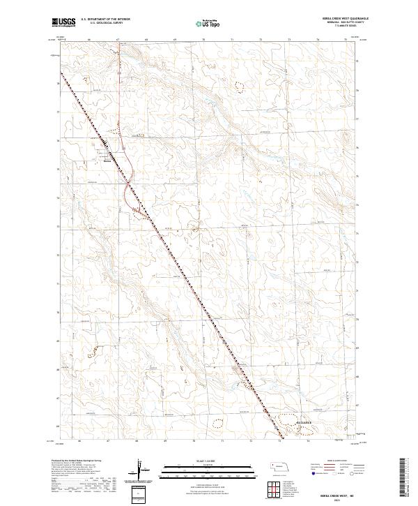 Berea Creek West, NE — USGS 7.5-minute topo (2021)