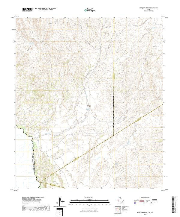 Mesquite Spring, TX,CHH, US — USGS 7.5-minute topo (2022)