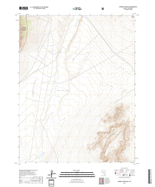 Moores Station SW, NV — USGS 7.5-minute topo (2021)