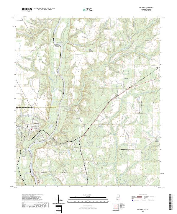 Columbia, AL-GA — USGS 7.5-minute topo (2024)