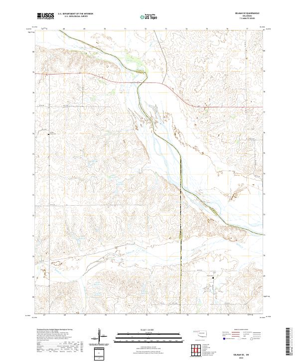 Selman SE, OK — USGS 7.5-minute topo (2022)