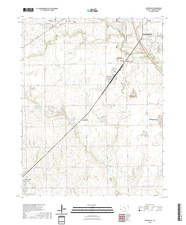Bayneville, KS — USGS 7.5-minute topo (2022)