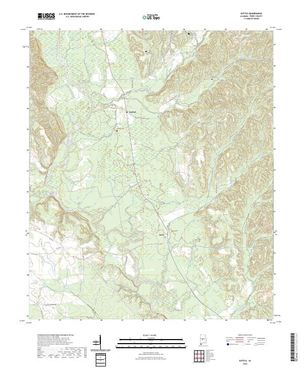 Suttle, AL — USGS 7.5-minute topo (2024)