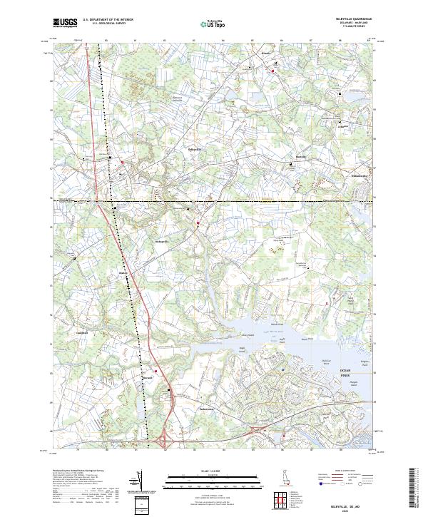 Selbyville, DE-MD — USGS 7.5-minute topo (2023)
