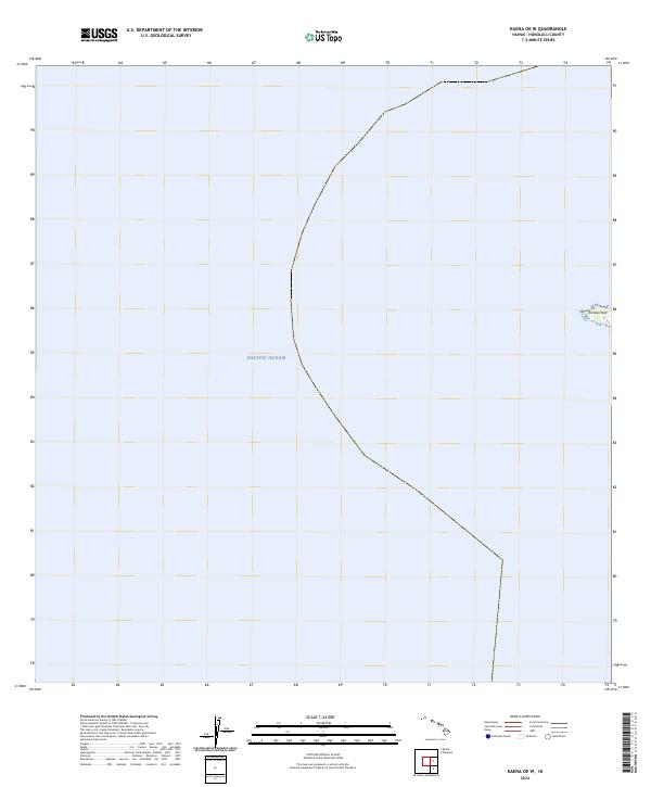 Kaena OE W, HI — USGS 7.5-minute topo (2024)