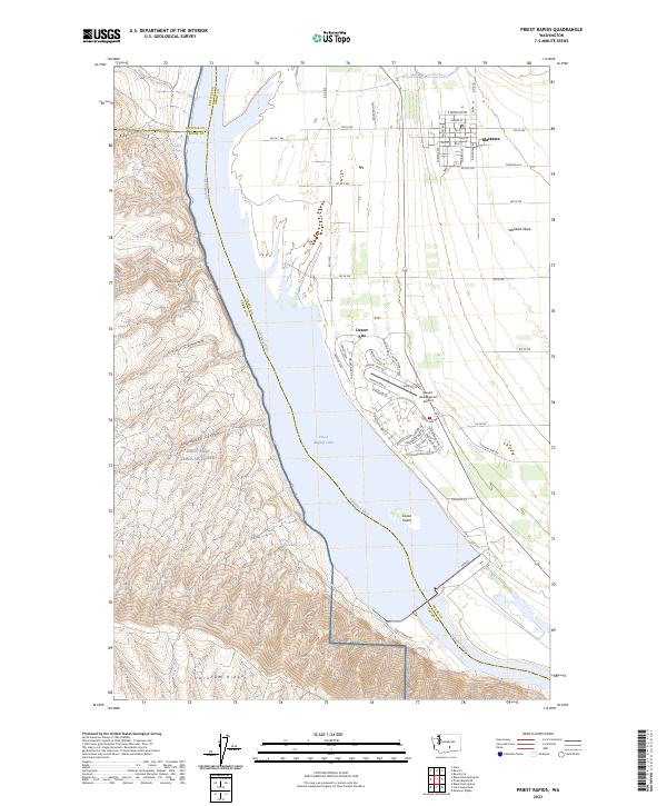 Priest Rapids, WA — USGS 7.5-minute topo (2023)