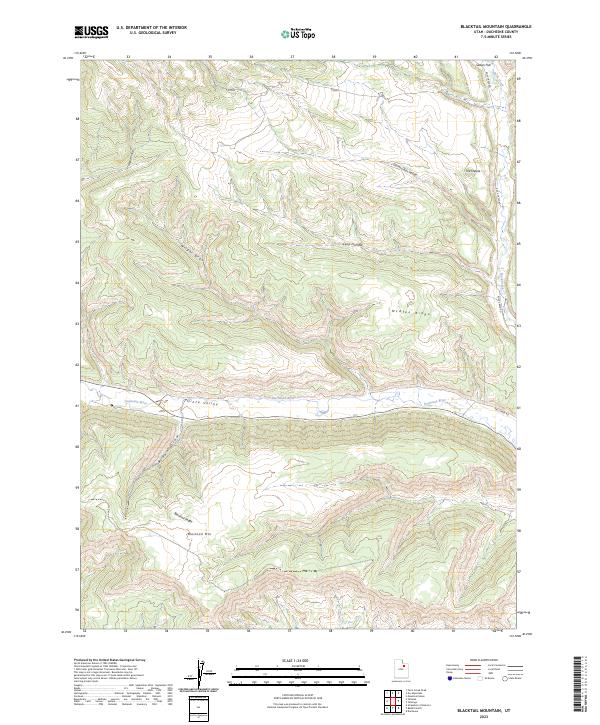 Blacktail Mountain, UT — USGS 7.5-minute topo (2023)