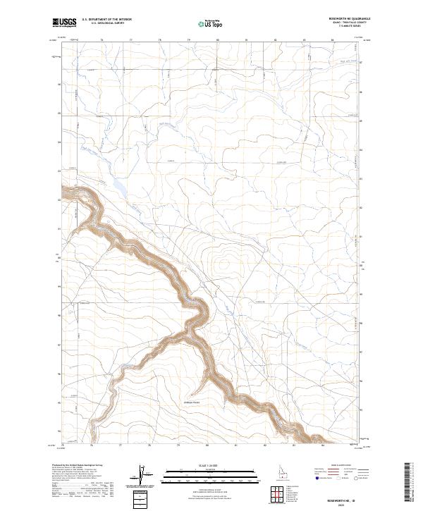Roseworth NE, ID — USGS 7.5-minute topo (2023)