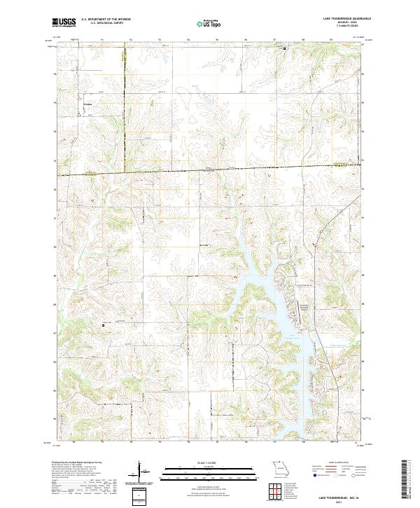 Lake Thunderhead, MO-IA — USGS 7.5-minute topo (2021)