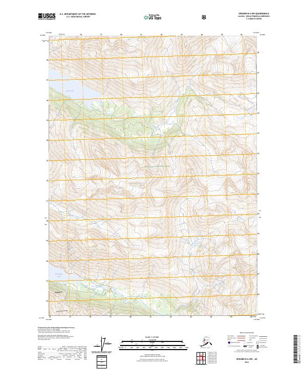 Seward B-6 NW, AK — USGS 7.5-minute topo (2023)