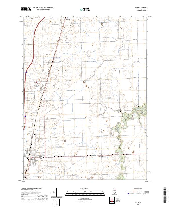 Gilman, IL — USGS 7.5-minute topo (2024)