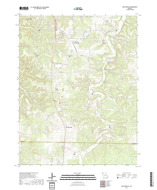 Decaturville, MO — USGS 7.5-minute topo (2021)