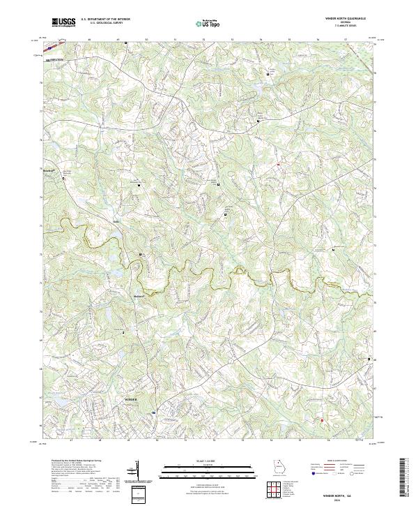 Winder North, GA — USGS 7.5-minute topo (2024)